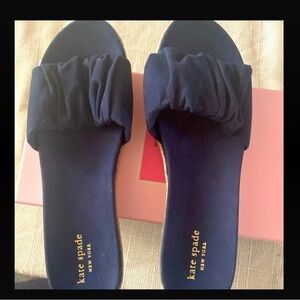 Kate Spade Zia Sandals 10M navy suede new in box
